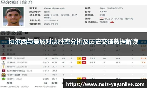 切尔西与曼城对决胜率分析及历史交锋数据解读